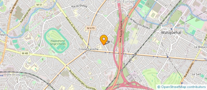 localisation de l'entreprise SCI JULIE AVENUE G à MARCQ-EN-BARŒUL