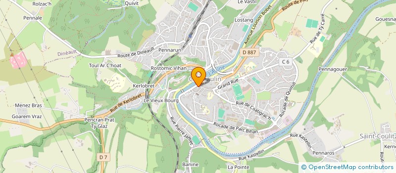 localisation de l'entreprise SCI JULIE QUIOC  CHATEAULIN