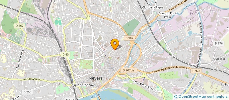 localisation de l'entreprise SCI JULIE-TIPHANIE à NEVERS