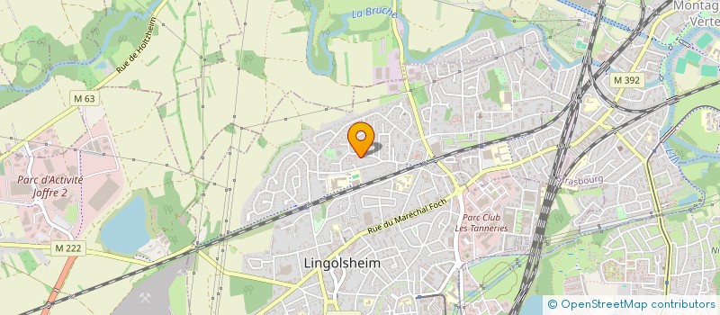localisation de l'entreprise SCI JULIELENA  LINGOLSHEIM