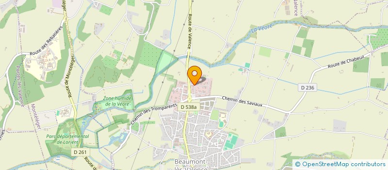 localisation de l'entreprise SCI JULIEN à BEAUMONT-LES-VALENCE