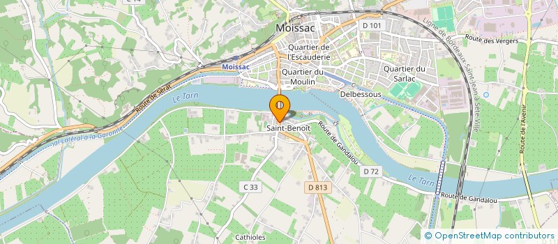 localisation de l'entreprise SCI JULIEN  MOISSAC