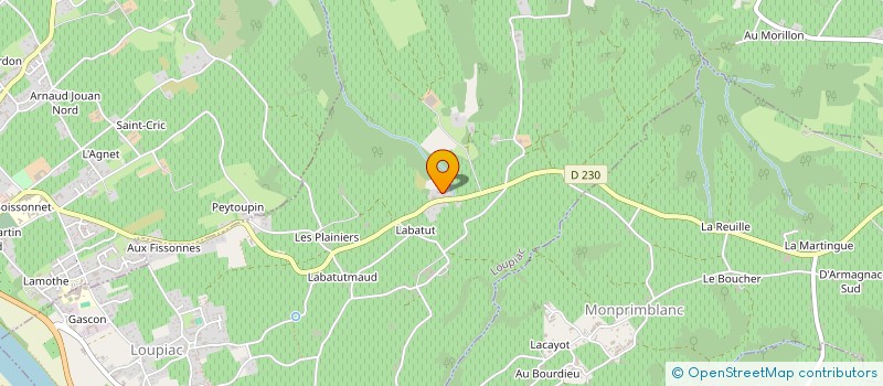 localisation de l'entreprise SCI JULIEN  LOUPIAC