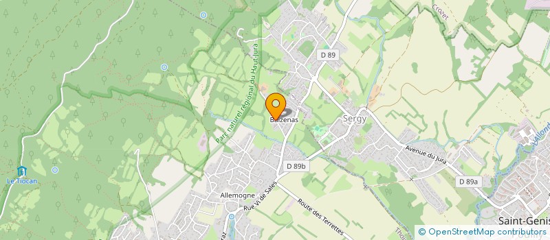 localisation de l'entreprise SCI JULIEN  THOIRY