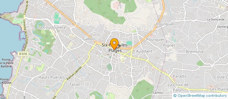 localisation de l'entreprise SCI JULIEN à SIX-FOURS-LES-PLAGES