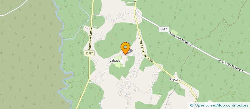 localisation de l'entreprise SCI JULIEN  SAINTE-EULALIE-EN-BORN