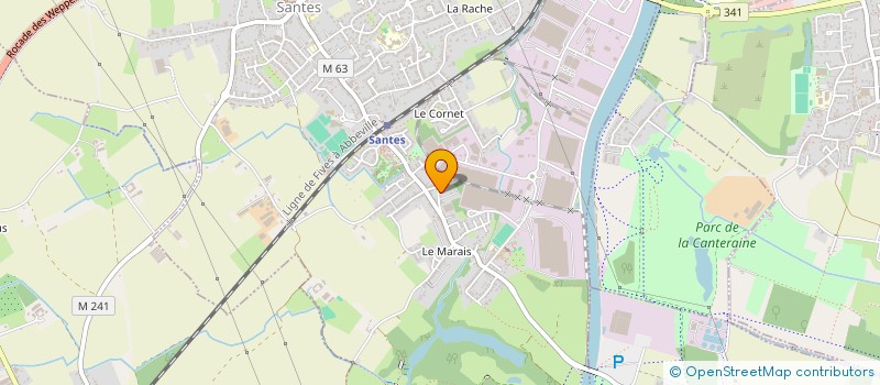 localisation de l'entreprise SCI JULIEN-CAPINGHEM  SANTES