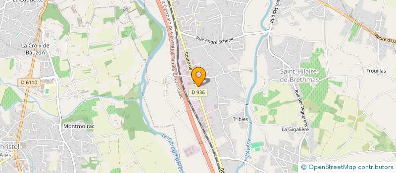 localisation de l'entreprise SCI JULIEN ET COPAIN  SAINT-HILAIRE-DE-BRETHMAS