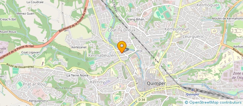 localisation de l'entreprise SCI JULIEN III  QUIMPER