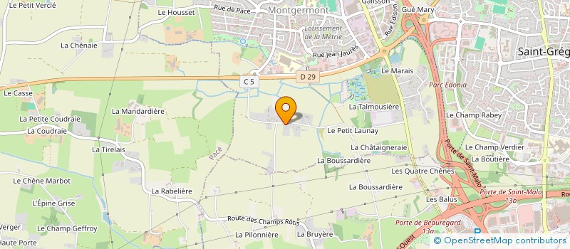 localisation de l'entreprise SCI JULIEN SAINT HELIER  MONTGERMONT