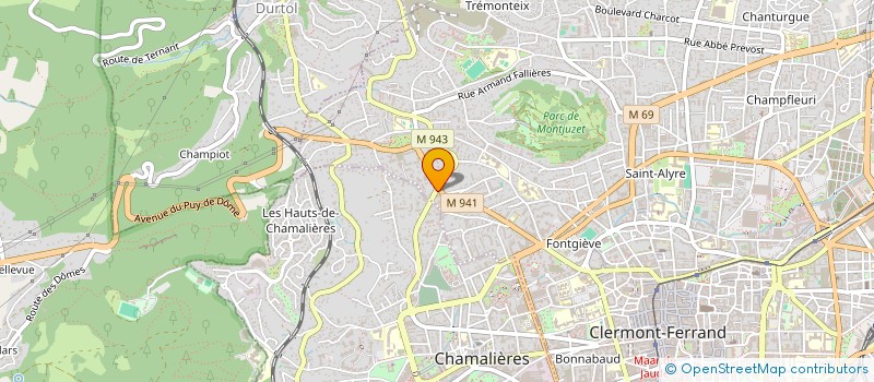 localisation de l'entreprise SCI JULIES AU CARRE  CLERMONT-FERRAND