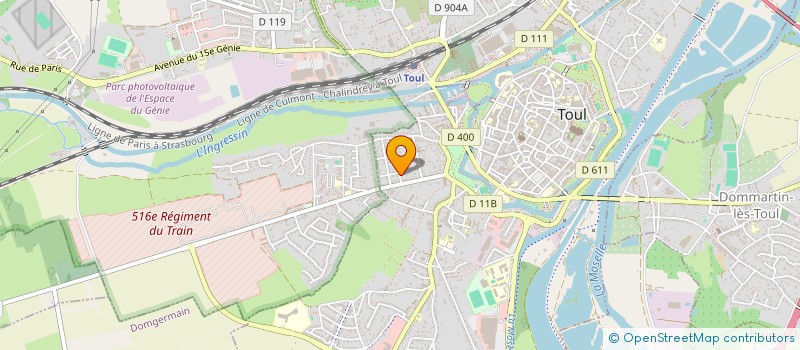 localisation de l'entreprise SCI JULIETTE  TOUL