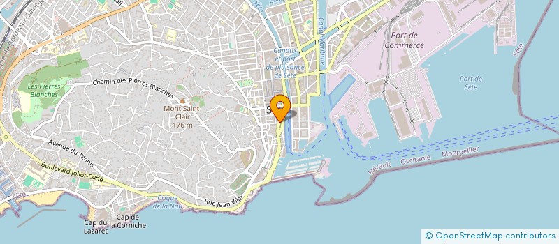 localisation de l'entreprise SCI JULIETTE  SETE