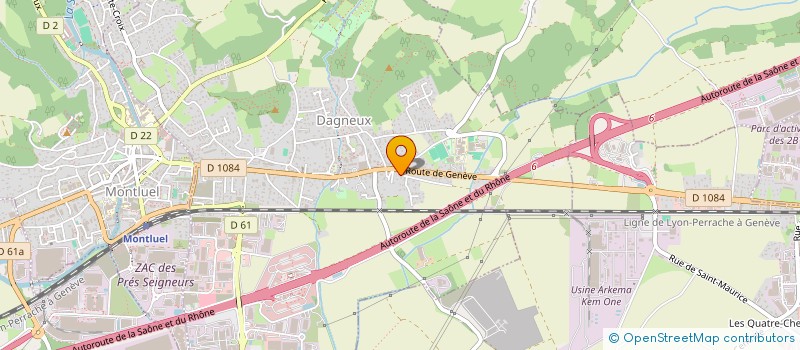 localisation de l'entreprise SCI JULIETTE  DAGNEUX