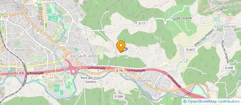 localisation de l'entreprise SCI  JULIETTE  LE THOLONET