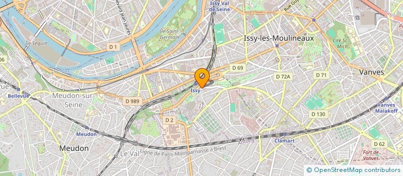 localisation de l'entreprise SCI JULIETTE ADAM 36 à ISSY-LES-MOULINEAUX
