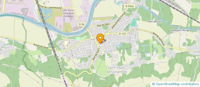 localisation de l'entreprise SCI JULIETTE ADAM  VERBERIE