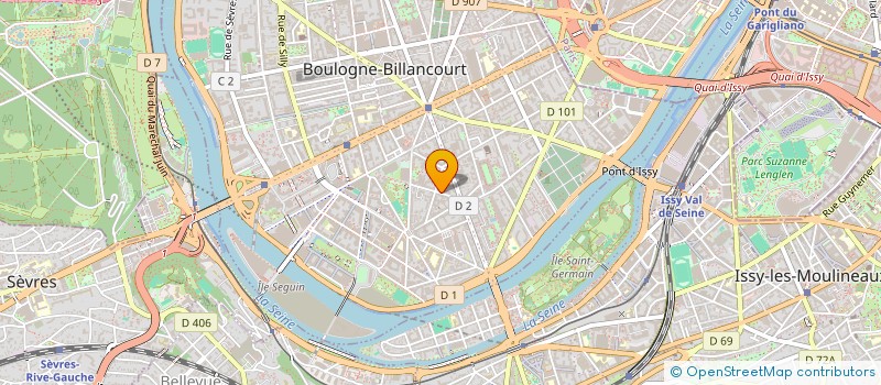 localisation de l'entreprise SCI JULIMARC  BOULOGNE BILLANCOURT