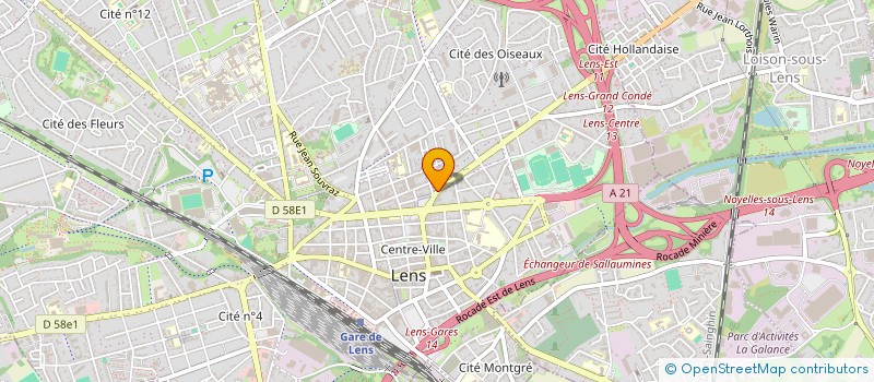 localisation de l'entreprise SCI JULIMAX  LENS