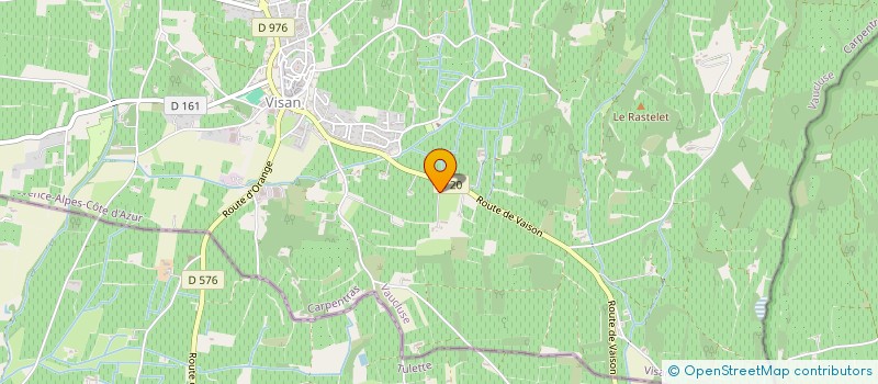 localisation de l'entreprise SCI JULINE  VISAN