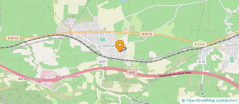localisation de l'entreprise SCI JULINE  CAPENDU