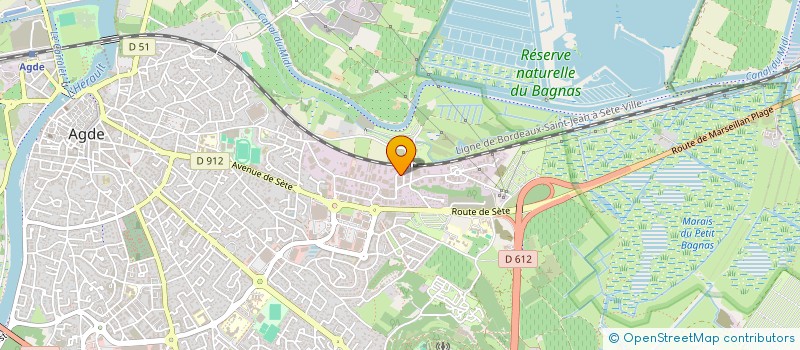 localisation de l'entreprise SCI JULINE  AGDE