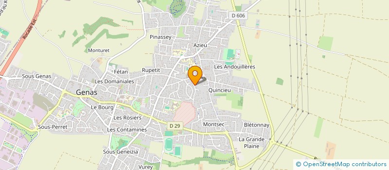 localisation de l'entreprise SCI JULINE  GENAS