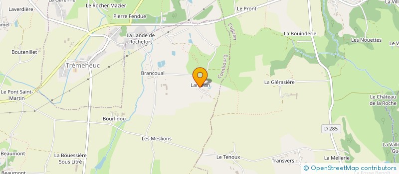 localisation de l'entreprise SCI JULINE EDAN  COMBOURG