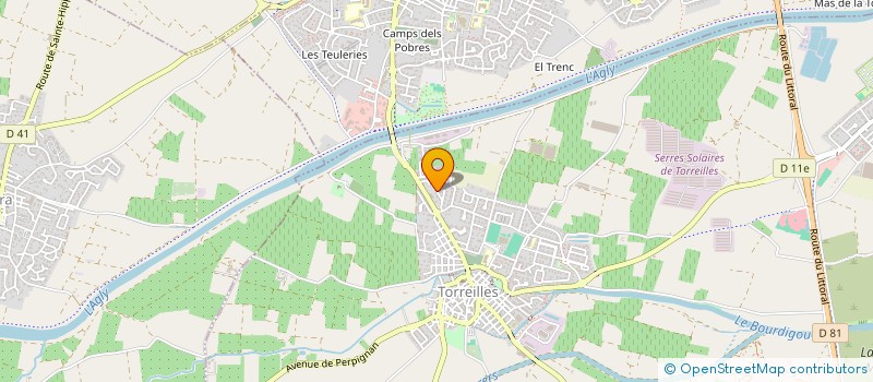 localisation de l'entreprise SCI JULINIE  TORREILLES