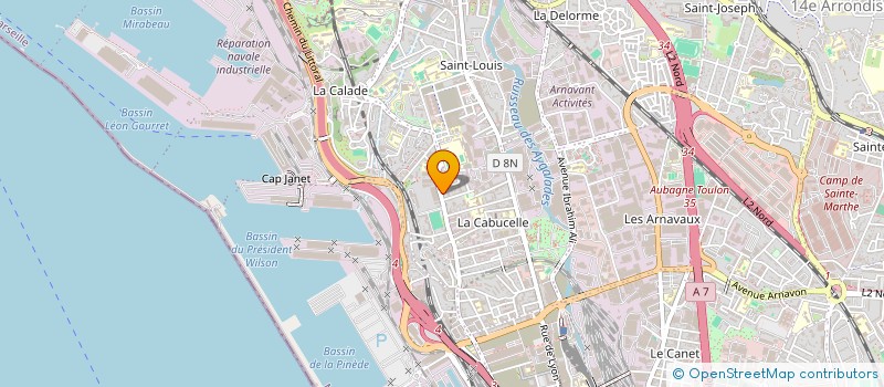 localisation de l'entreprise SCI JULIO à MARSEILLE