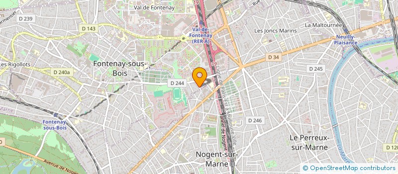 localisation de l'entreprise SCI JULIOTT  FONTENAY-SOUS-BOIS