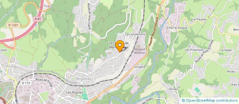 localisation de l'entreprise SCI JULISE  ARGONAY