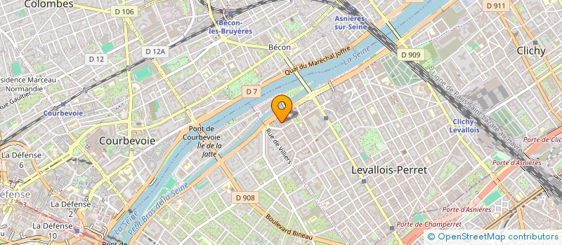 localisation de l'entreprise SCI JULIUS à LEVALLOIS-PERRET