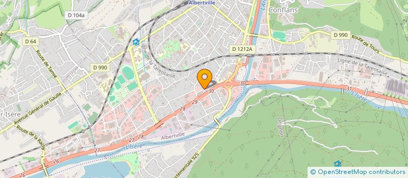 localisation de l'entreprise SCI JULLEINE  ALBERTVILLE