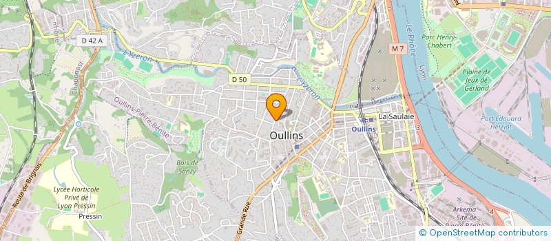 localisation de l'entreprise SCI JULLIEN  OULLINS-PIERRE-BENITE