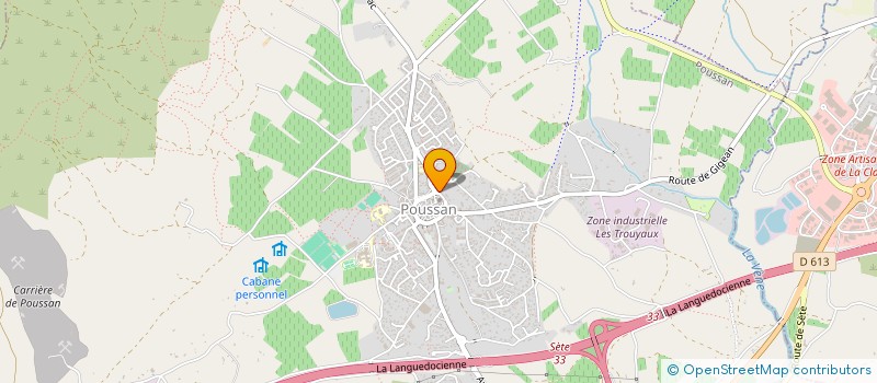 localisation de l'entreprise SCI JULMAR  POUSSAN