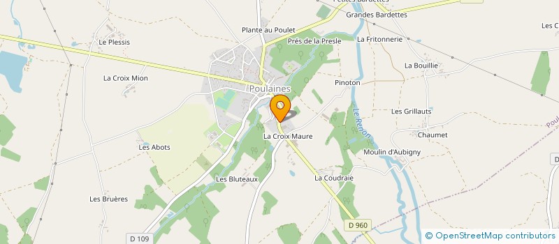 localisation de l'entreprise SCI JULO à POULAINES