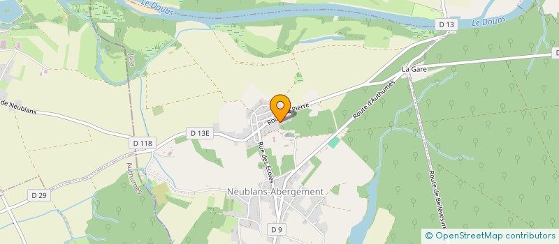localisation de l'entreprise SCI JULOCHARLO  NEUBLANS-ABERGEMENT