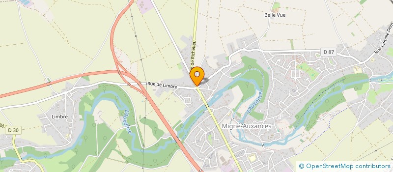 localisation de l'entreprise SCI JULOLGA  MIGNE-AUXANCES