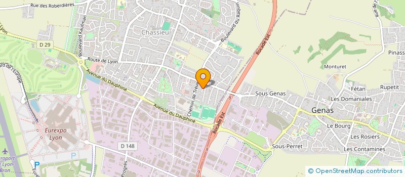 localisation de l'entreprise SCI JULOM  CHASSIEU