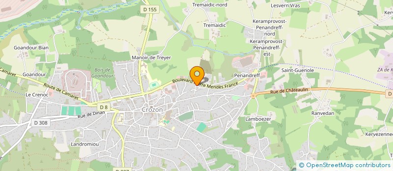 localisation de l'entreprise SCI JULOU  CROZON