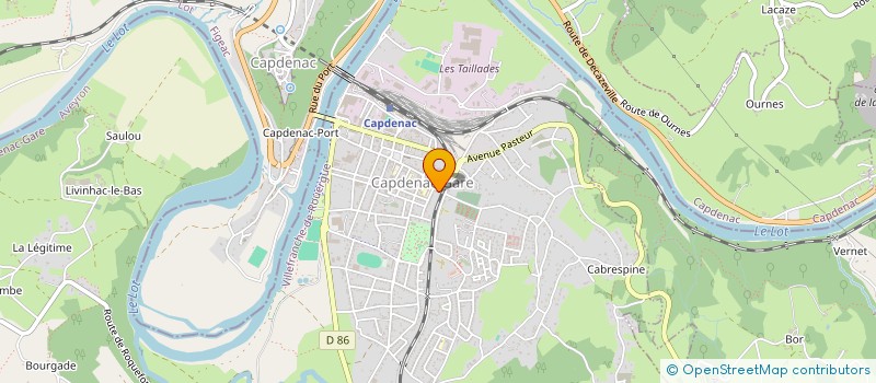 localisation de l'entreprise SCI JULOU  CAPDENAC-GARE