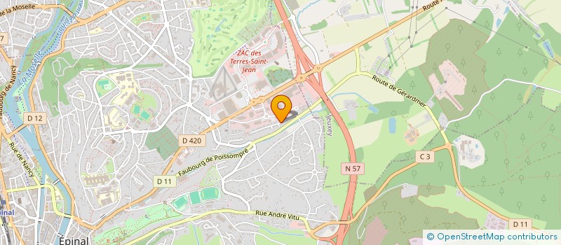 localisation de l'entreprise SCI JULOUDI à EPINAL