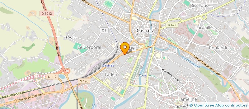 localisation de l'entreprise SCI JULPHINAUD  CASTRES