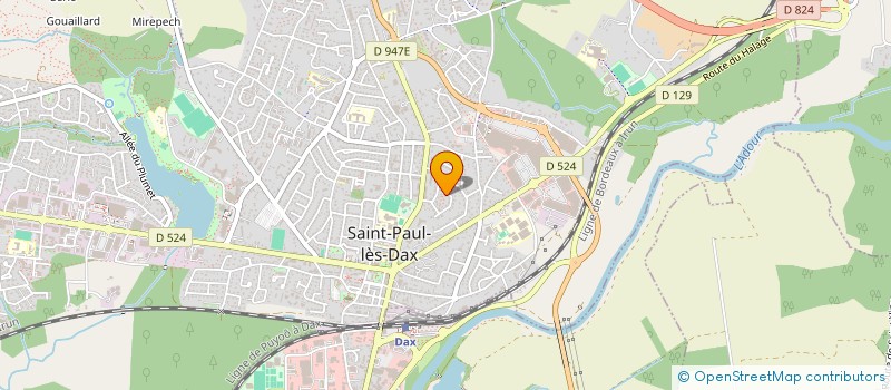 localisation de l'entreprise SCI JULSEB  SAINT-PAUL-LES-DAX