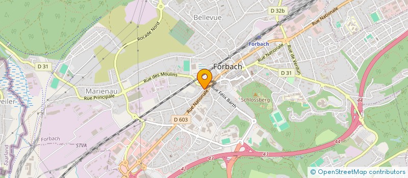 localisation de l'entreprise SCI JULVERO  FORBACH