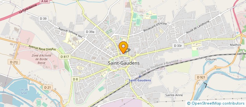 localisation de l'entreprise SCI JULYANN  SAINT-GAUDENS