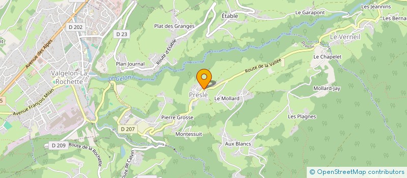 localisation de l'entreprise SCI JULYSSE  PRESLE