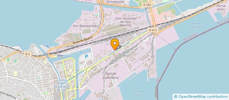 localisation de l'entreprise SCI JUMA  SETE