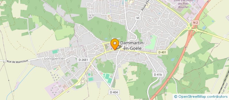 localisation de l'entreprise SCI JUMA  DAMMARTIN-EN-GOELE
